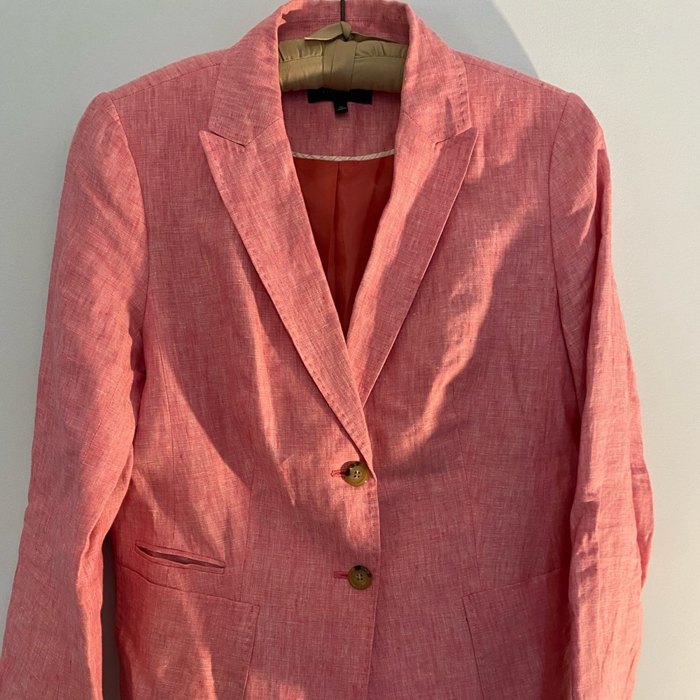 Talbots Pink Linen Blazer